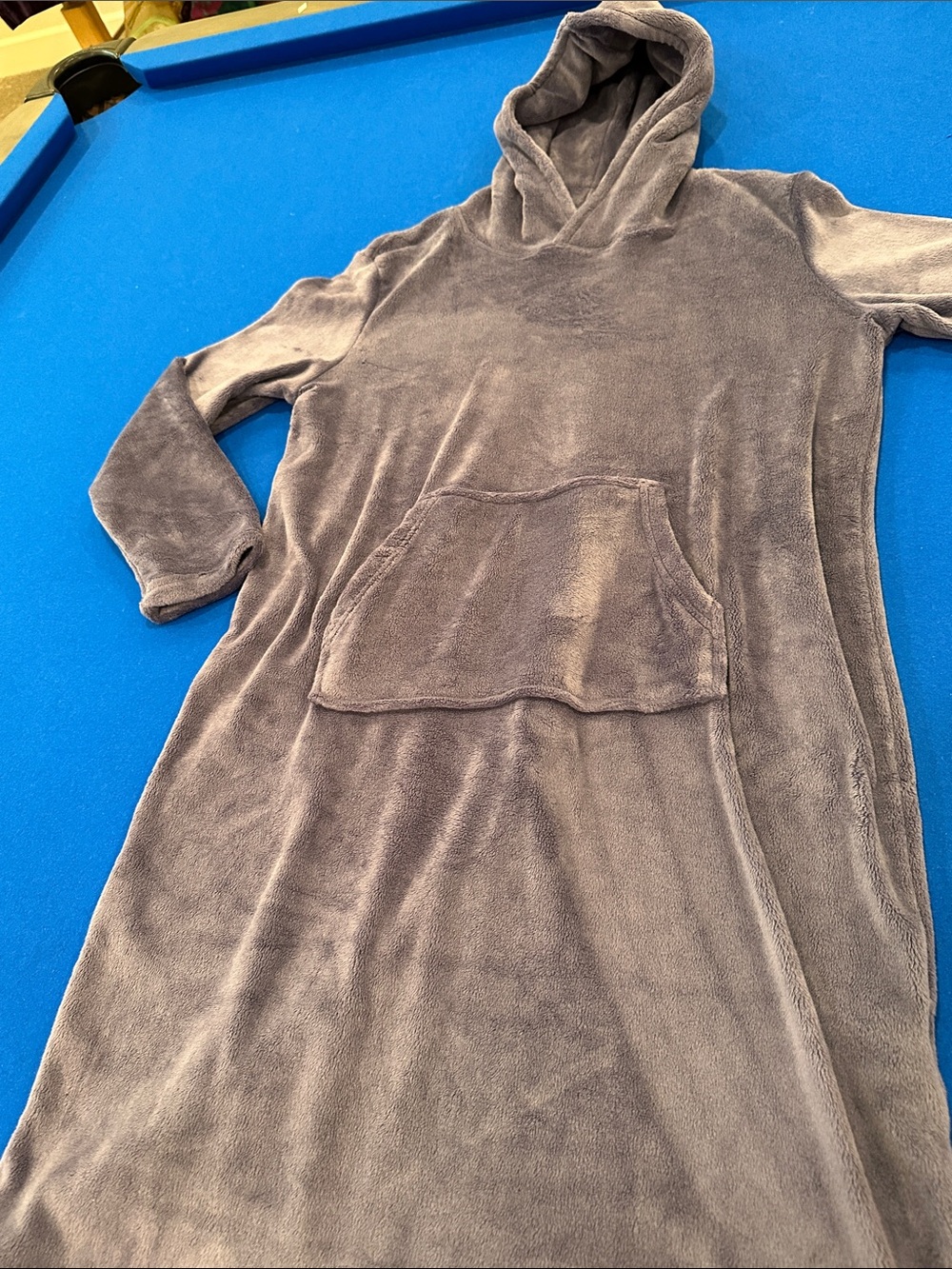 32 Degrees Plush Hooded Nightgown in Purple - Picture 7 of 8